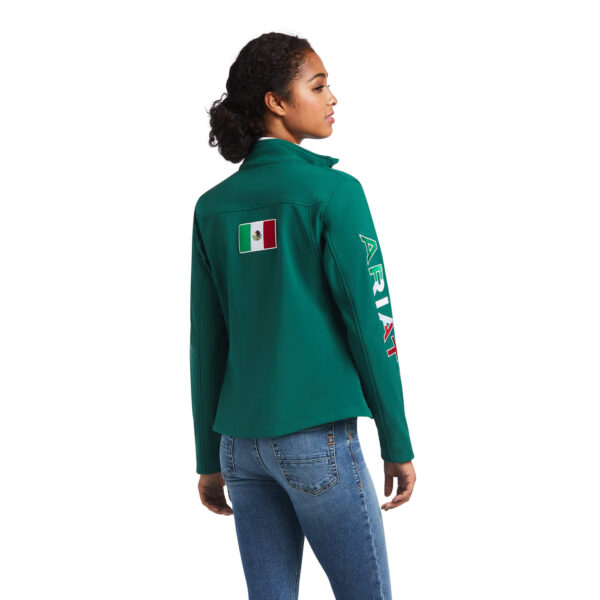 Ariat Verde Team Softshell Mexico Jacket Back