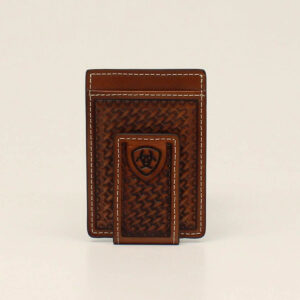 Ariat Basketweave Money Clip Wallet