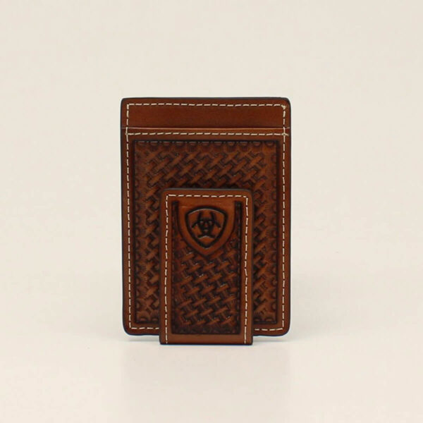 Ariat Basketweave Money Clip Wallet