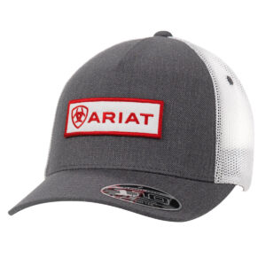Ariat Grey Logo Patch Cap