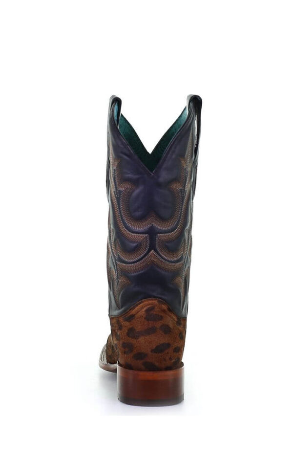 Corral Leopard Print Cowgirl Boot Heel