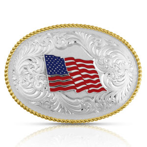 Fly Free USA Flag Buckle