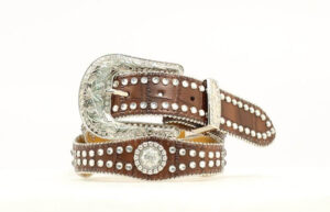 Nocona Girl's Scalloped Rhinestone Belt