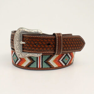 Ariat Basketweave Diamond Bead Belt