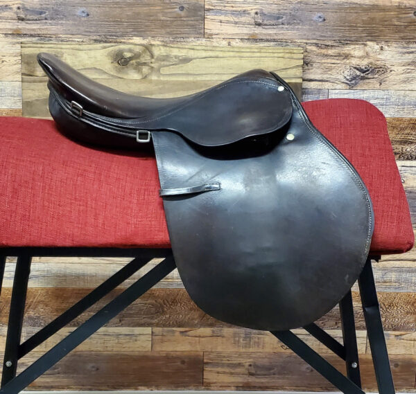 Used Close Contact TexTan English Saddle Right Side