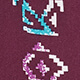 Wrangler Burgundy Rayon Southwest Print Shirt Pattern Detail