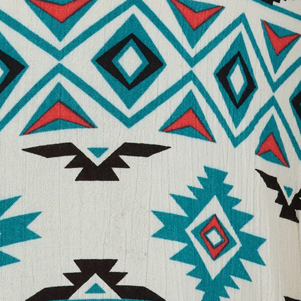Wrangler Cap Sleeve Southwest Print Shirt Pattern Detail