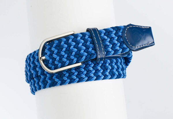 Ovation Braided Stretch Belt Navy & Blue
