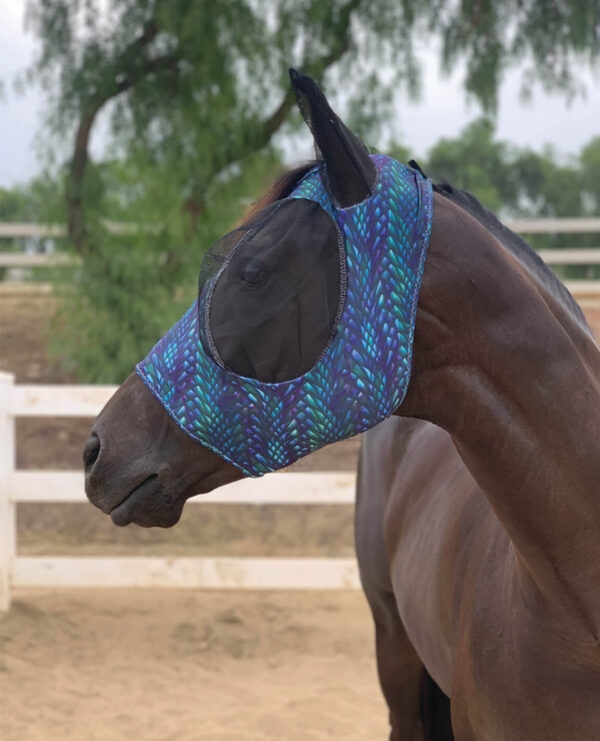 Comfort Fit Fly Mask Dragon Scales