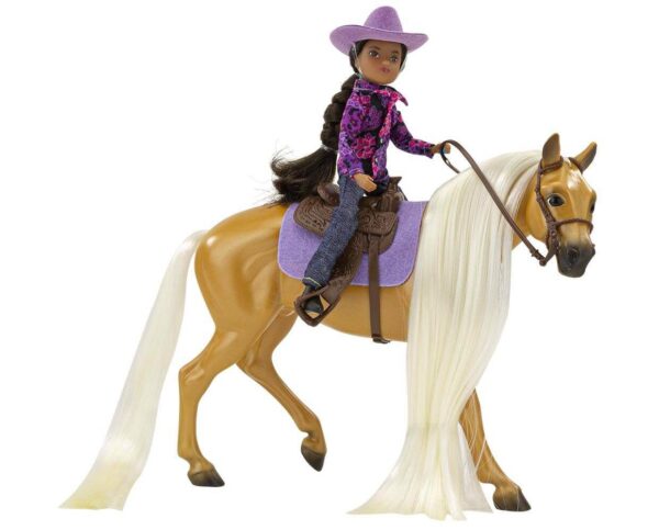 Breyer Charm and Western Rider Gabi on Horse