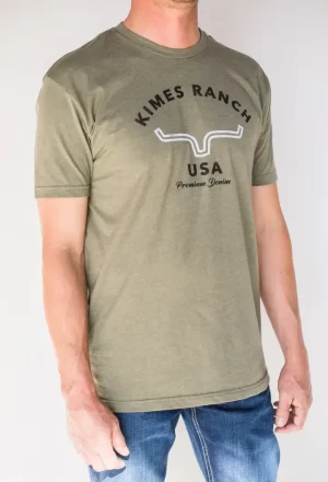 Kimes Ranch Arch T-Shirt Military Green