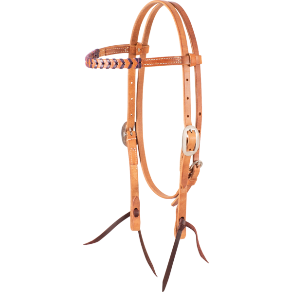 Colored Lace Broadband Headstall Purple