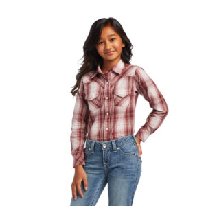 Ariat Girls Real Plaid Snap Shirt