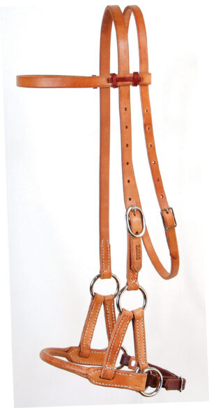 Schutz Brother Rolled Leather Nose Side Pull