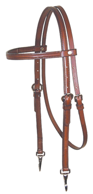 Chestnut Snap-Cheek Headstall