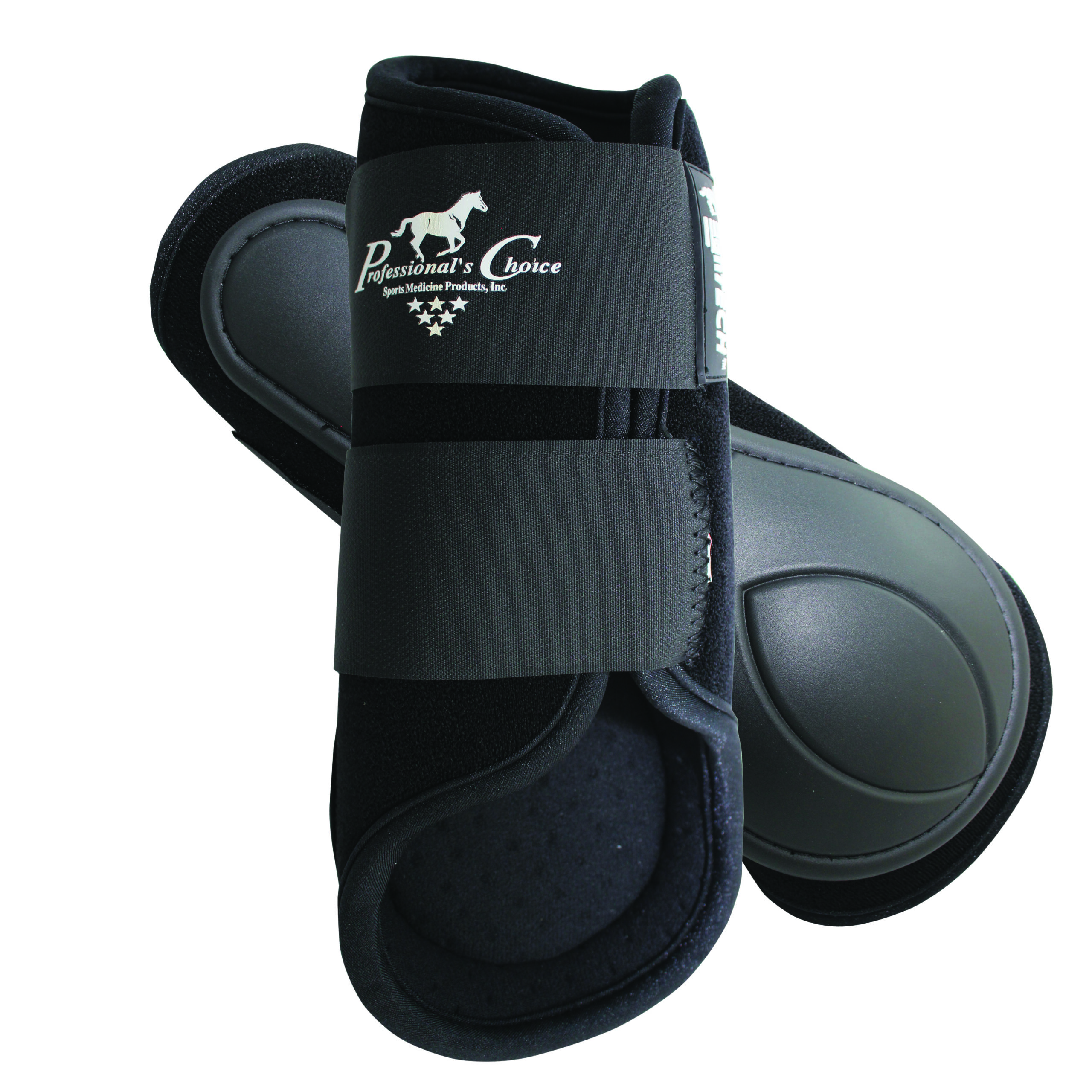 Professional's Choice Ventech Splint Boots in black with white background