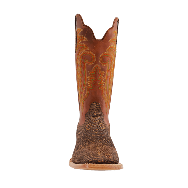 R. Watson Ring Lizard Western Boot Cognac Front
