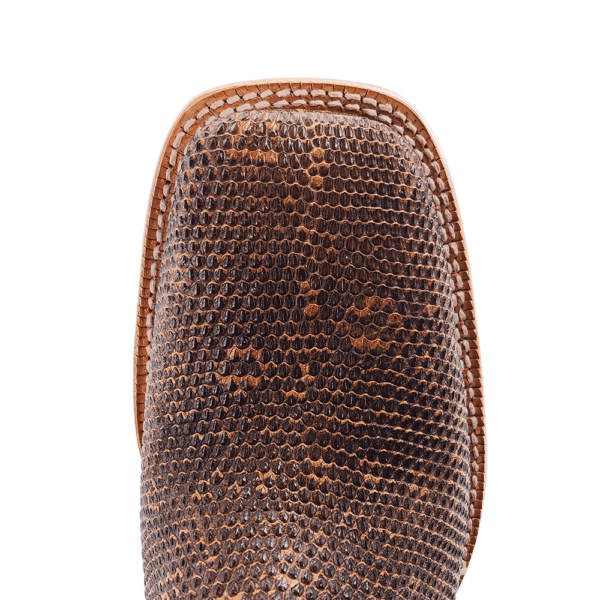 R. Watson Ring Lizard Western Boot Cognac Toe