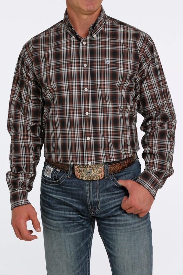 Cinch Brown Plaid Button Shirt - Al-Bar Ranch