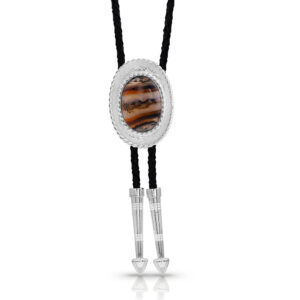 Montana Silversmiths No Two the Same Agate Bolo Tie