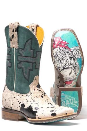 Tin Haul Shaggy Spot/Priceless Western Boot