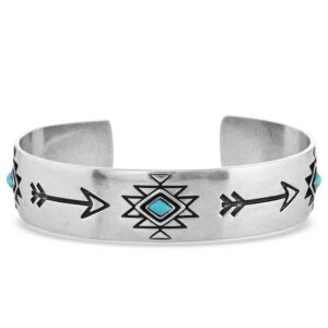 Only Forward Turquoise Silver Cuff Bracelet