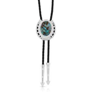 Montana Silversmiths Pioneer's Turquoise Bolo Tie