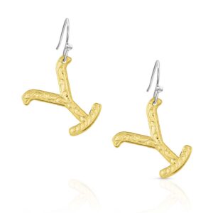 Montana Silversmiths The "Y" Yellowstone Brand Earrings