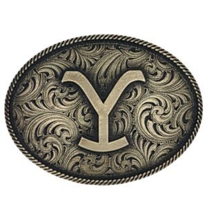 Montana Silversmiths The Yellowstone Y Filigree Oval Buckle