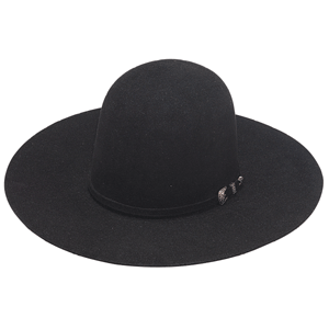 Twister 6X Open Crown Hat with 4 1/2" Brim in Black