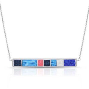 Montana Silversmiths Wrangler Legends Denim Bar Necklace