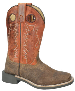 Smoky Mountain Bronco Boot - Dist. Brown/Burnt Orange