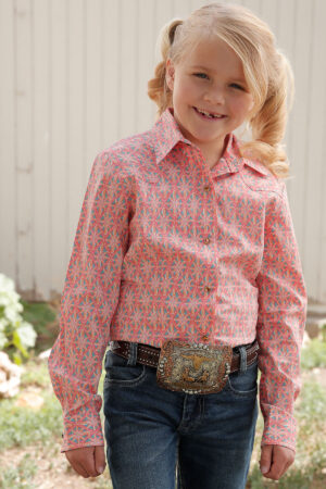 Cruel Diamond/Flower Pink Print Shirt