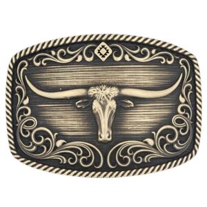 Montana Silversmiths Longhorn Legend Heritage Attitude Buckle