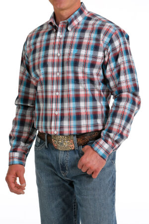 Cinch Classic Red/White/Blue Plaid Shirt