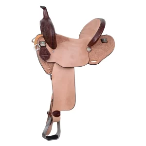 Circle Y Great Oak Barrel Saddle - 15" - Wide