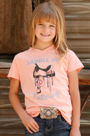 Cruel Girls Saddle Up Pink Tee