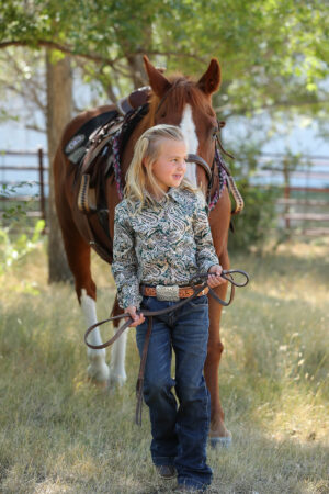 Cruel Girls Green Paisley Shirt