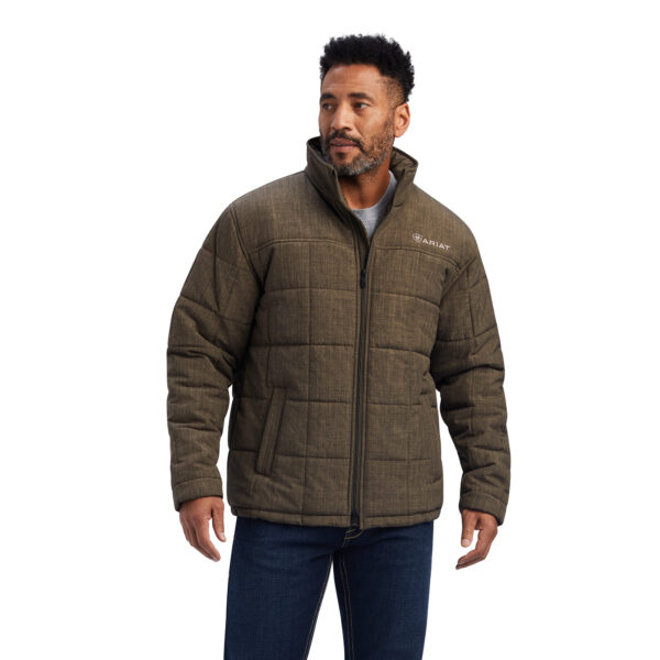 Crius Insulated Jacket in Crocodile Front View