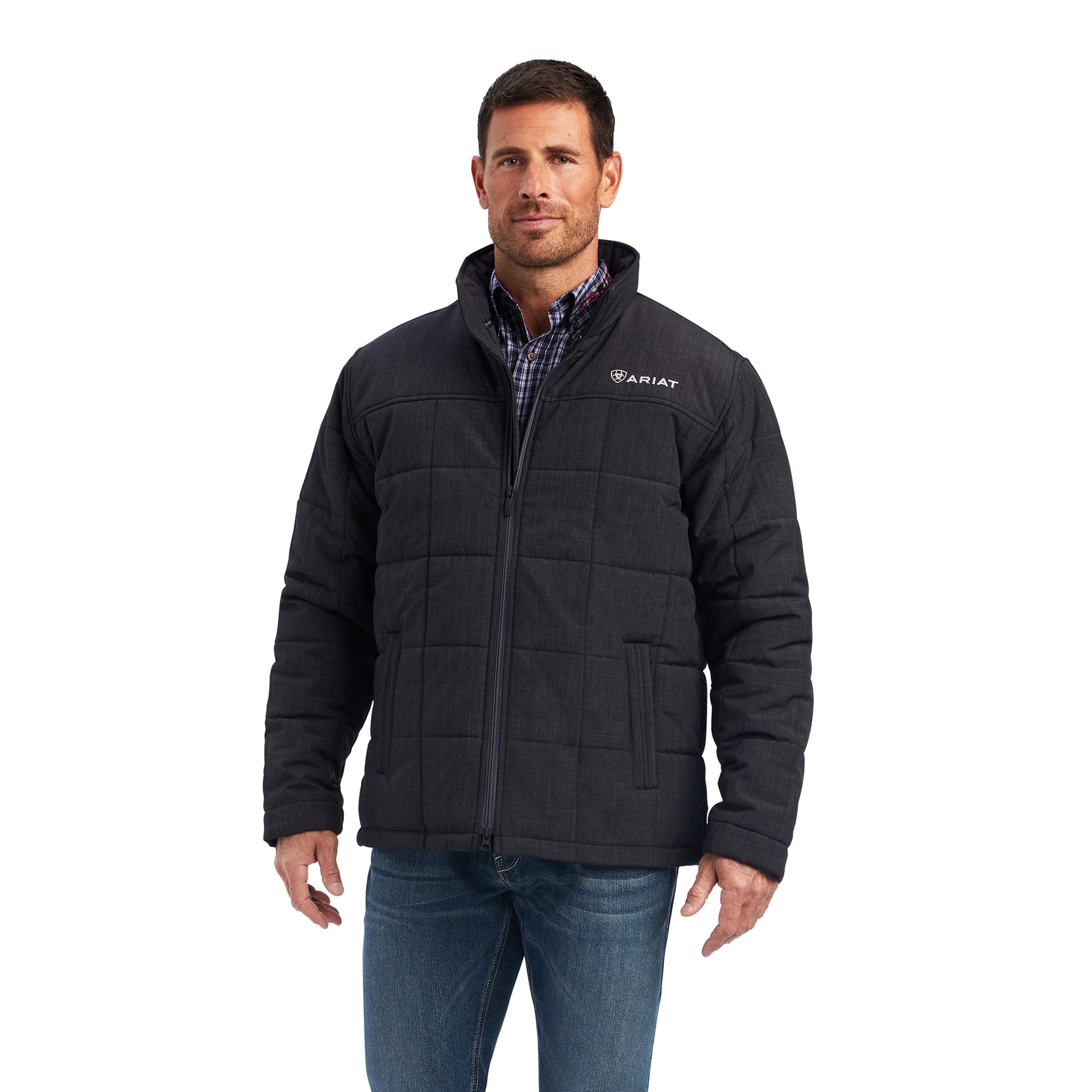 Crius Insulated Jacket in Phantom Front View