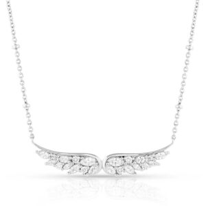 Montana Silversmiths Guardian Wings Crystal Necklace front view