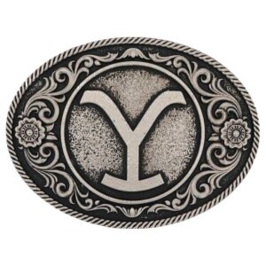 Yellowstone Y Floral Filigree Buckle Front View