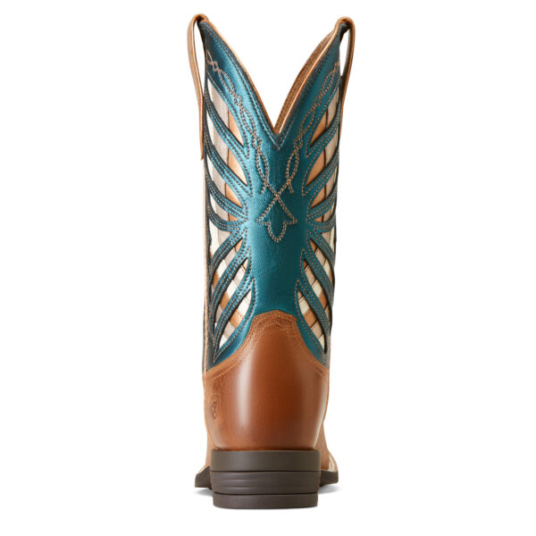 Ariat Longview Boot Butter Rum & Metallic Sea Heel