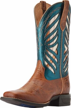 Ariat Longview Boot - Buttered Rum/Metallic Sea