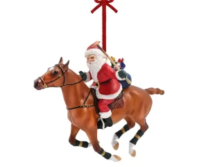 Breyer 2023 Holiday Polo Playing Santa Ornament