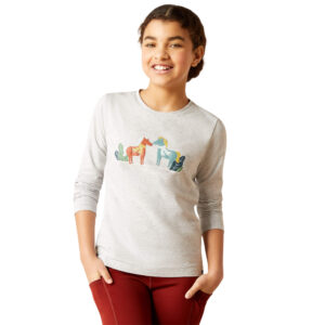 Ariat Winter Horses Long Sleeve Tee front view