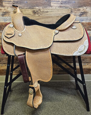 Used McLelland Show Saddle Basket Stamped - 16" Seat