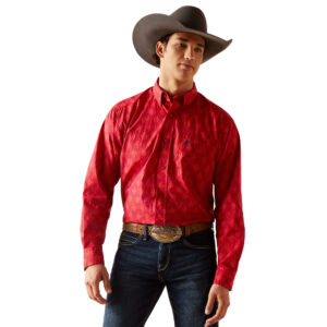 Ariat Parson Classic Shirt in red front view