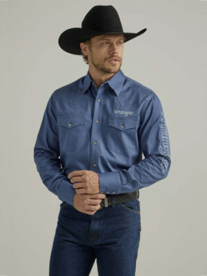 Wrangler Logo Shirt - Blue