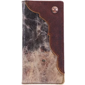 Hooey Chisholm Tricolor Western Corner Rodeo Wallet Front View